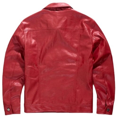 Jordan Craig Thriller Trucker Jacket (Red) JJ1218