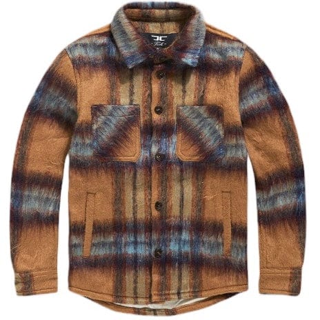 Boys Jordan Craig See You In Paradise Flannel Shacket (Wheat) 2561B