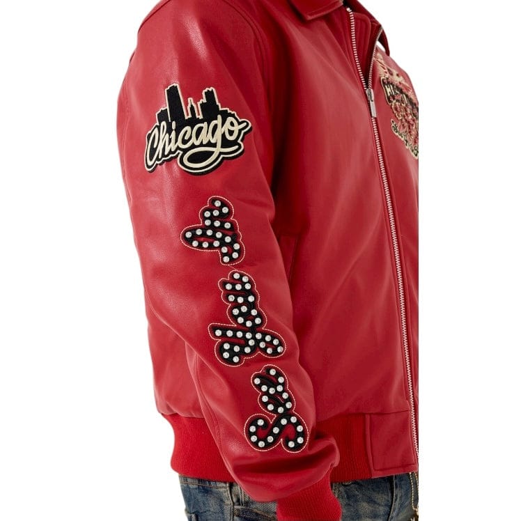 See You In Paradise Windy City Varsity Jacket (Red) 91747