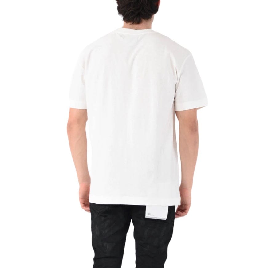 Purple Brand Textured Wordmark SS Coconut Milk Tee (Off White)