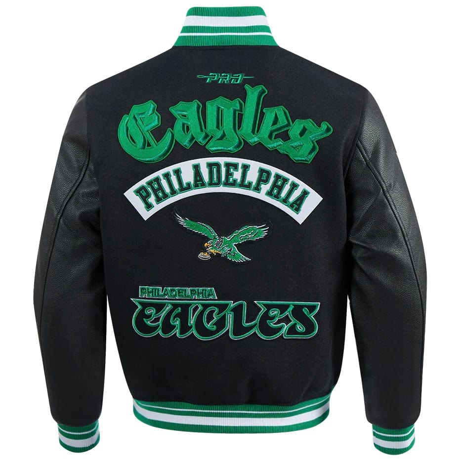 Pro Standard NFL Philly Eagles Best Of Men's Varsity Jacket (Black/Green)