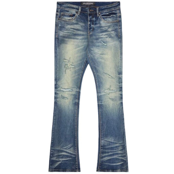 Valabasas "Driftwood" Stacked Jean (Blue Wash) VLBSST003