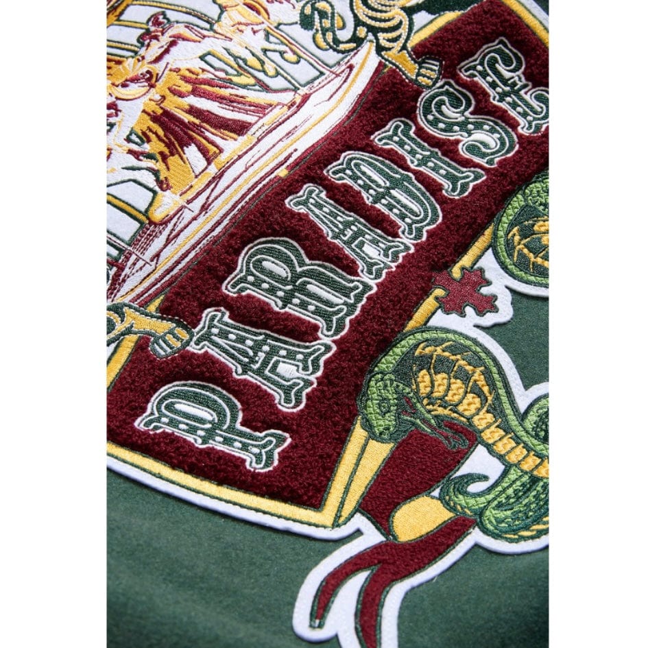 See You In Paradise Smoke & Mirrors Varsity Jacket (Dark Green) 91667