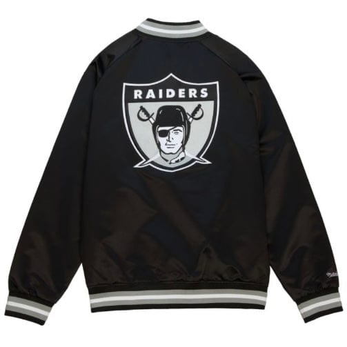 Mitchell & Ness NFL Oakland Raiders Double Clutch Jacket (Black/White)