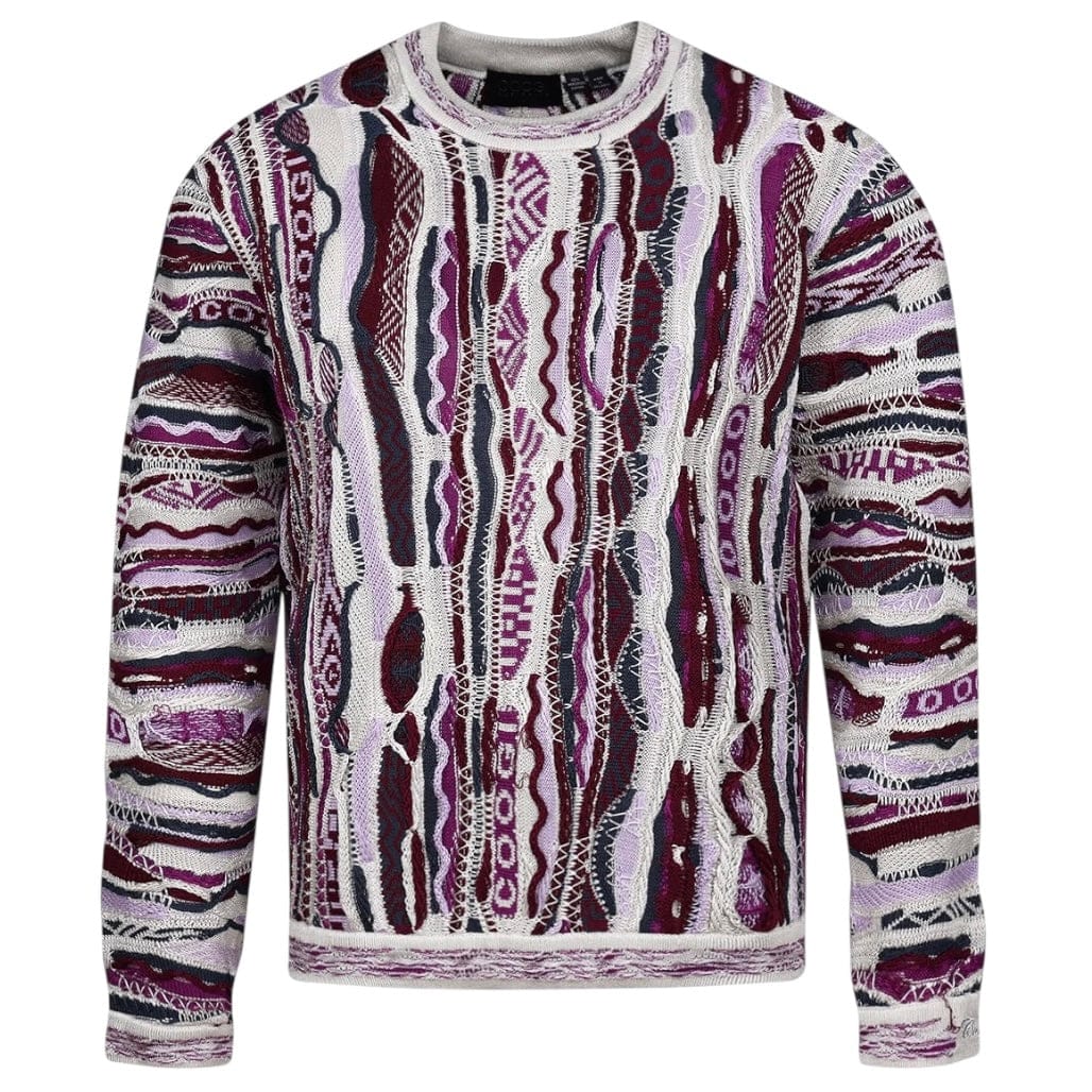 Coogi Pacific Maroon Crewneck Sweater (Multi)