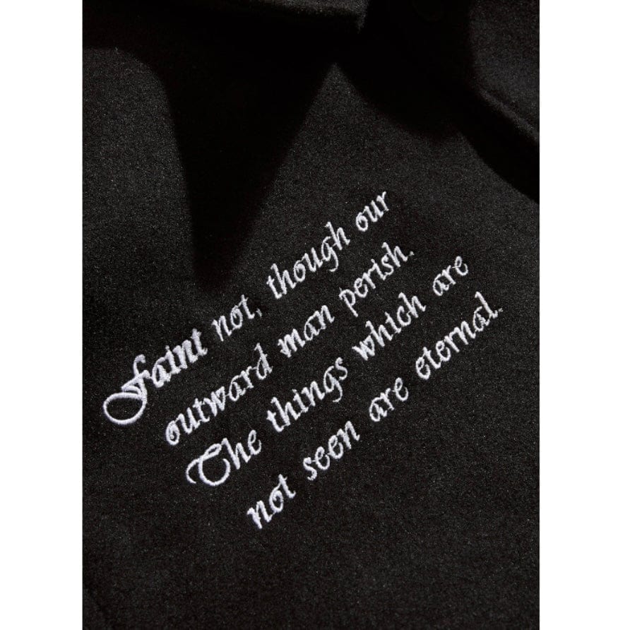 Boys See You In Paradise Cross Varsity Jacket (Black) 91668B
