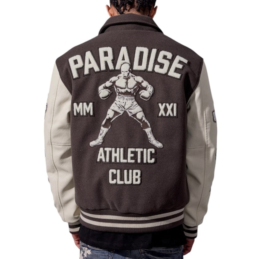 See You In Paradise Team Varsity Jacket (Chocolate) 91700