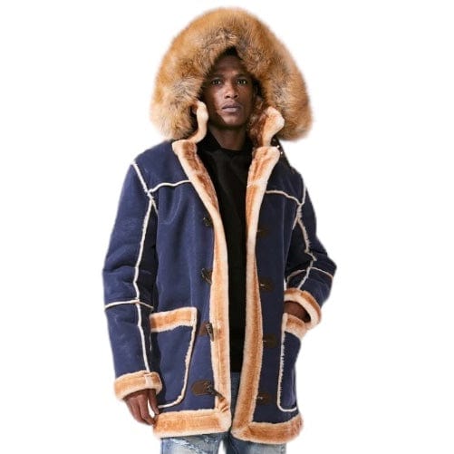 Jordan Craig Denali Shearling Jacket (Navy)