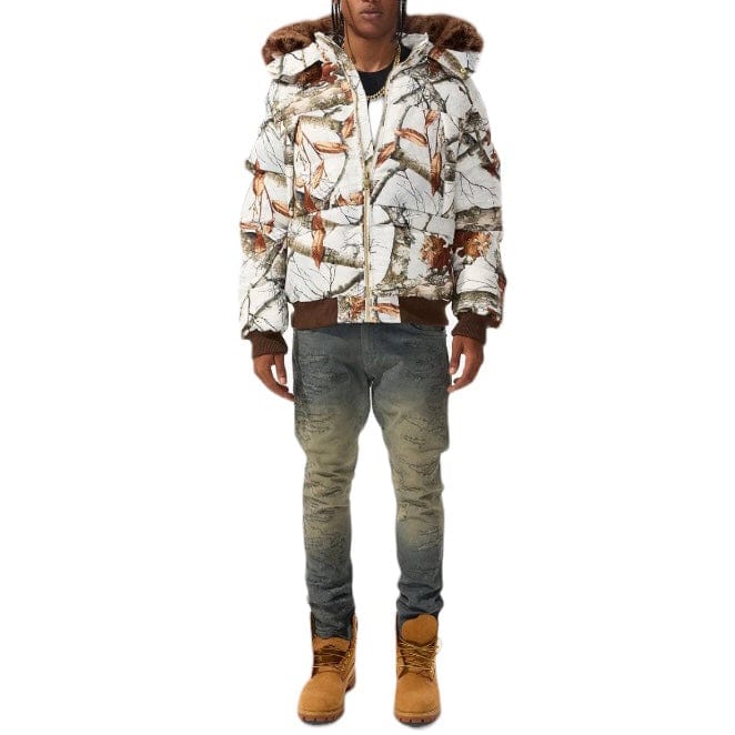 Jordan Craig Cross Bay Bomber Jacket (Snow Camo) 91630C