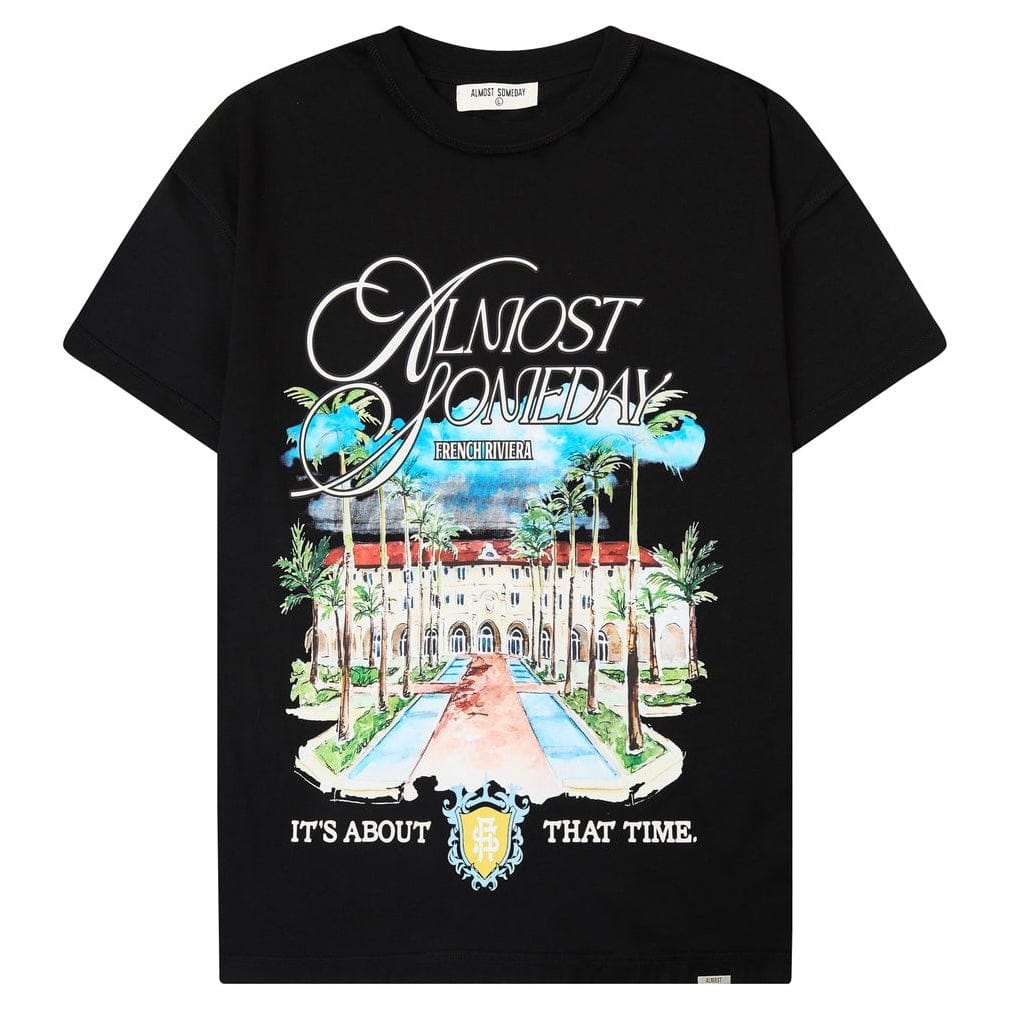 Almost Someday Riviera Tee (Black) AS-S26-074