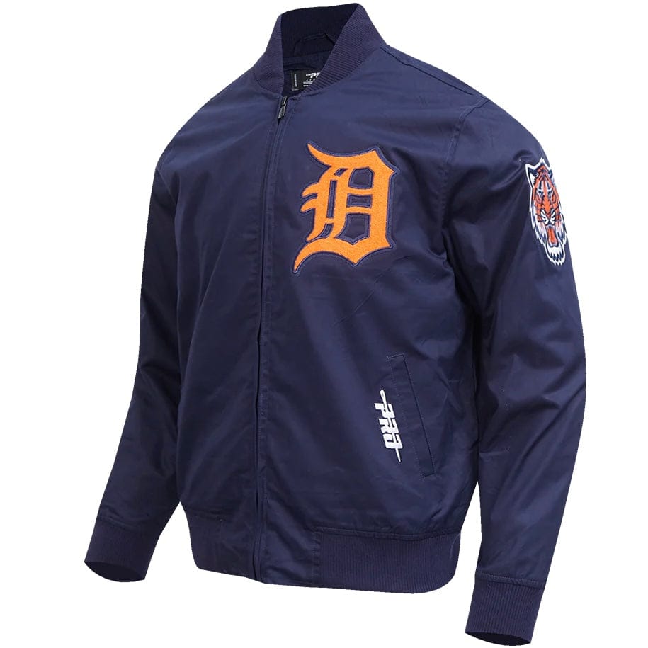 Pro Standard Detroit Tigers Living Large Twill Jacket (Midnight Navy)