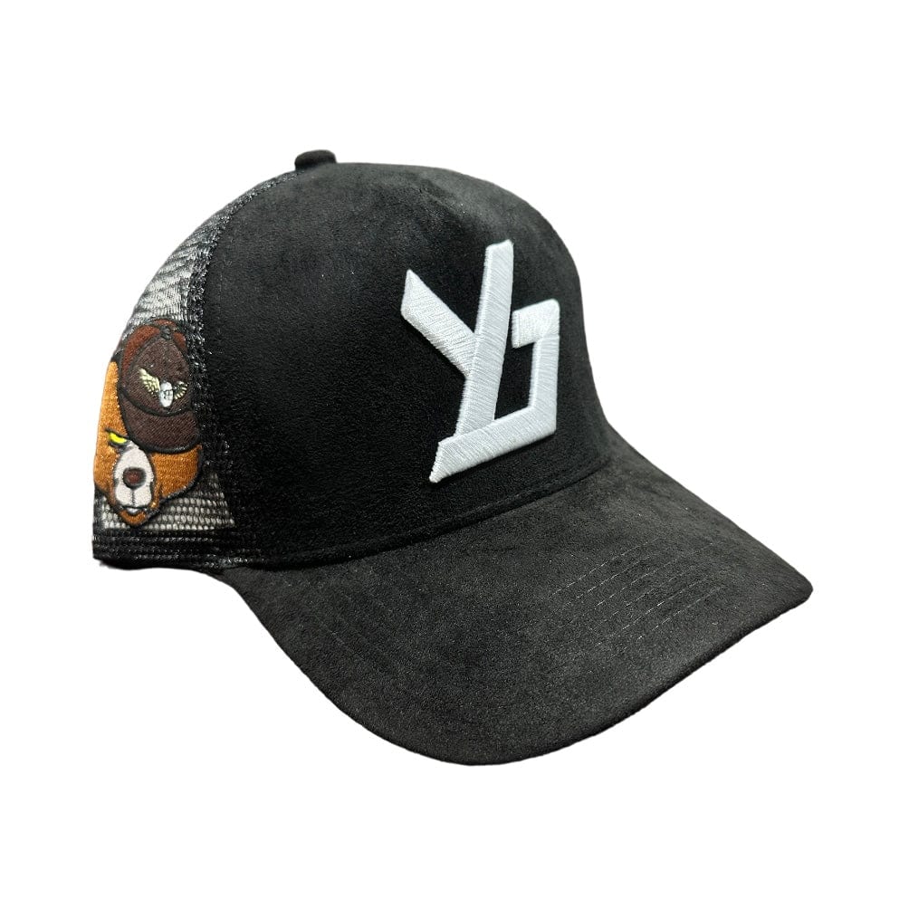 YBE Apparel Logo Trucker Hat (Black)