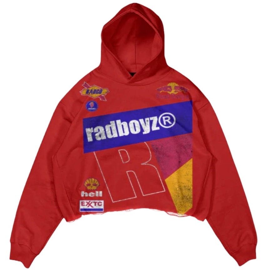 Rad Boyz Red Bull Crop Hoodie (Red) RB-KT-106