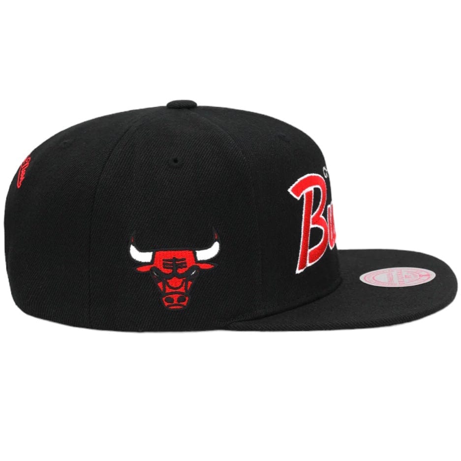 Mitchell & Ness Nba Chicago Bulls Script Snapback (Black)