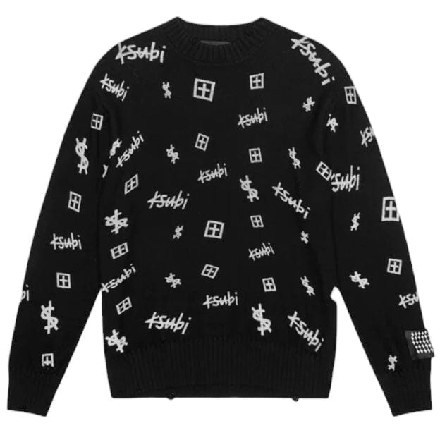 Ksubi Trash Box Knit Crew (Black) MSP24KW007