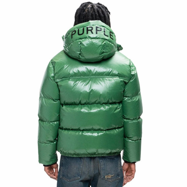 Purple Brand Nylon Down Puffer Jacket (Formal Garden) P611-PFGP423