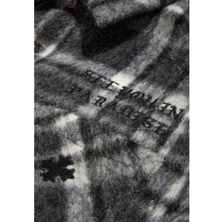 See You In Paradise Embroidered Shacket (Industrial Black) 2570