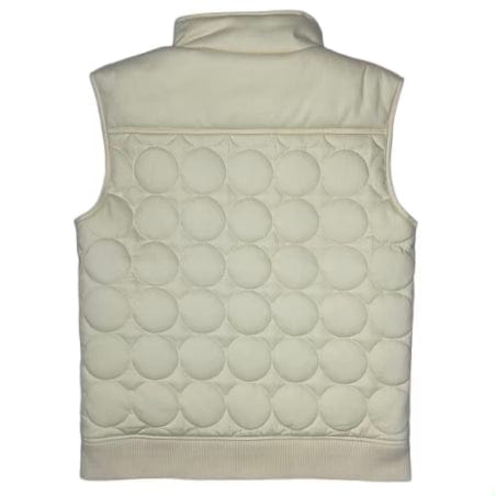 Cookies Park Ave Coated Cotton Herringbone Vest (Cream) CM233OVC02