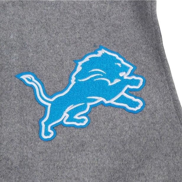 Pro Standard Detroit Lions Old English Varsity Jacket (Heather/White/Black)