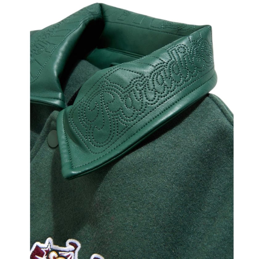 See You In Paradise Smoke & Mirrors Varsity Jacket (Dark Green) 91667