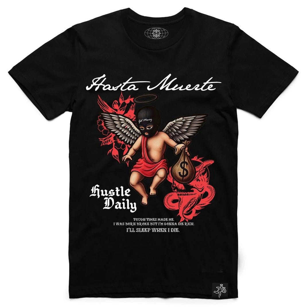 Hasta Muerte MT Red Shaded MM Tattoo Tee (Black)