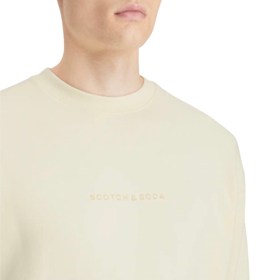 Scotch & Soda Essentials Logo Sweatshirt (Off White) 179195