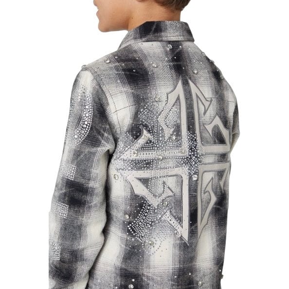 ジャケット・アウター GUAPI / Cloud Grey Cross Flannel Boys Guapi Cross Kids Flannel (Cloud Grey)