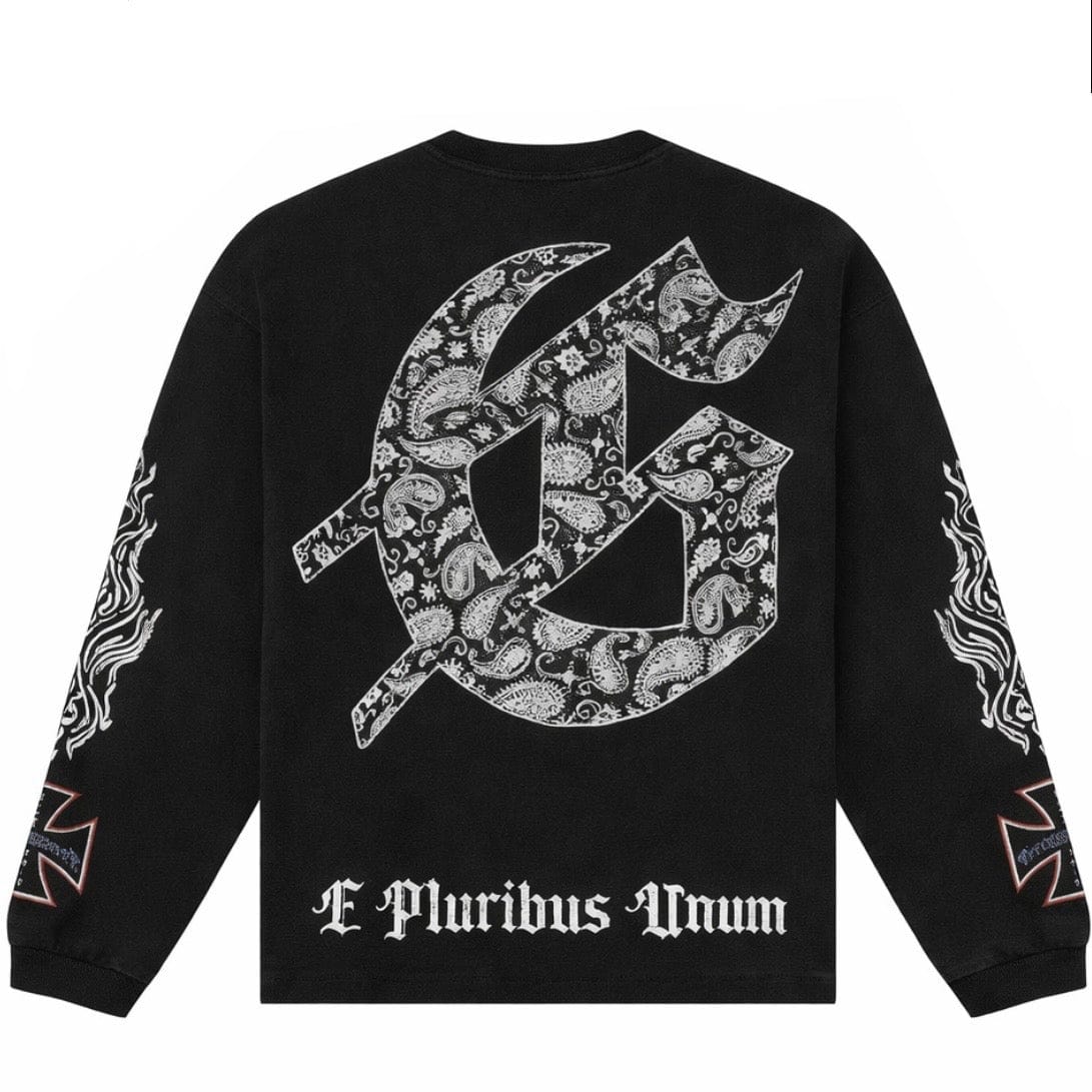 Godspeed Hollywood Inferno LS T Shirt (Black Wash)