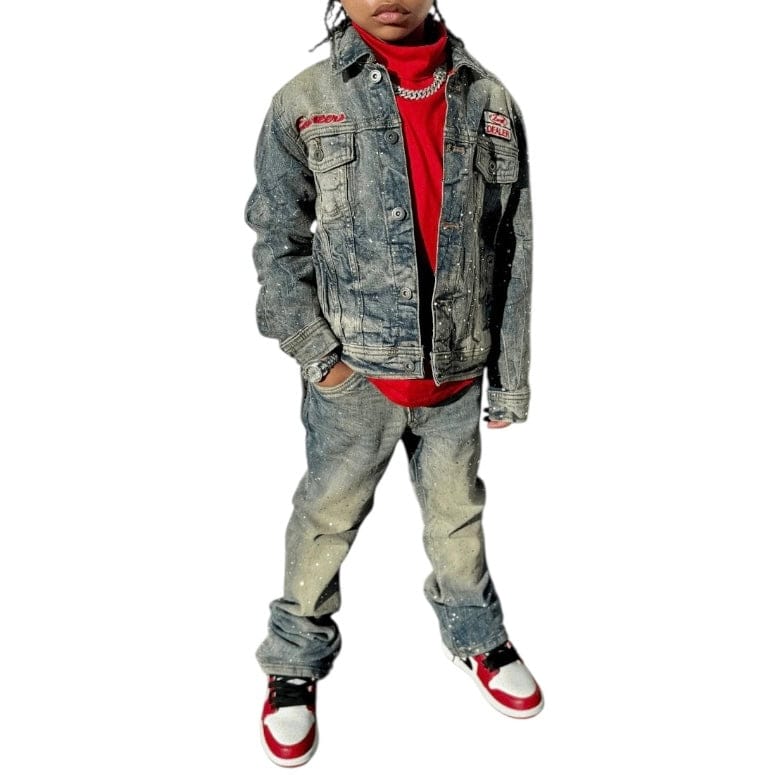 Boys Jordan Craig Local Dealer Stacked Denim (Desert) JTF2339B