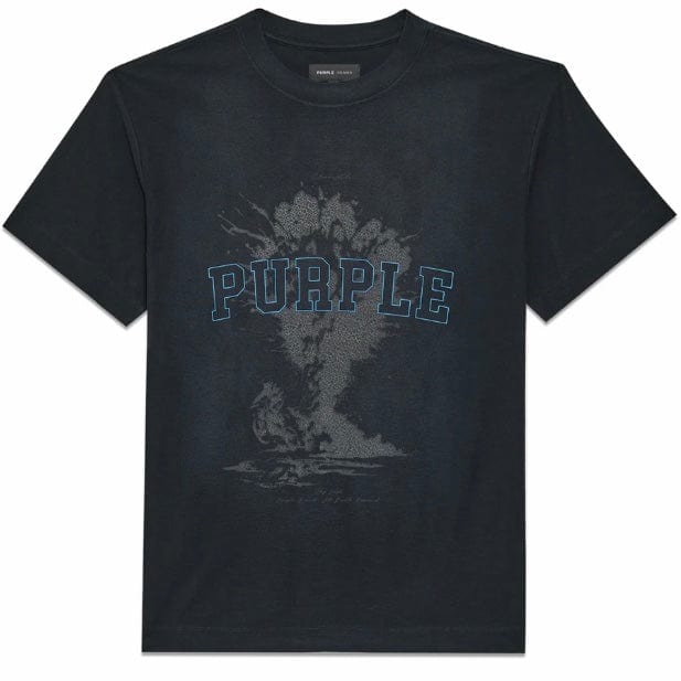 Purple Brand Textured Sky High SS Tee (Black Beauty) P104-JSBB324