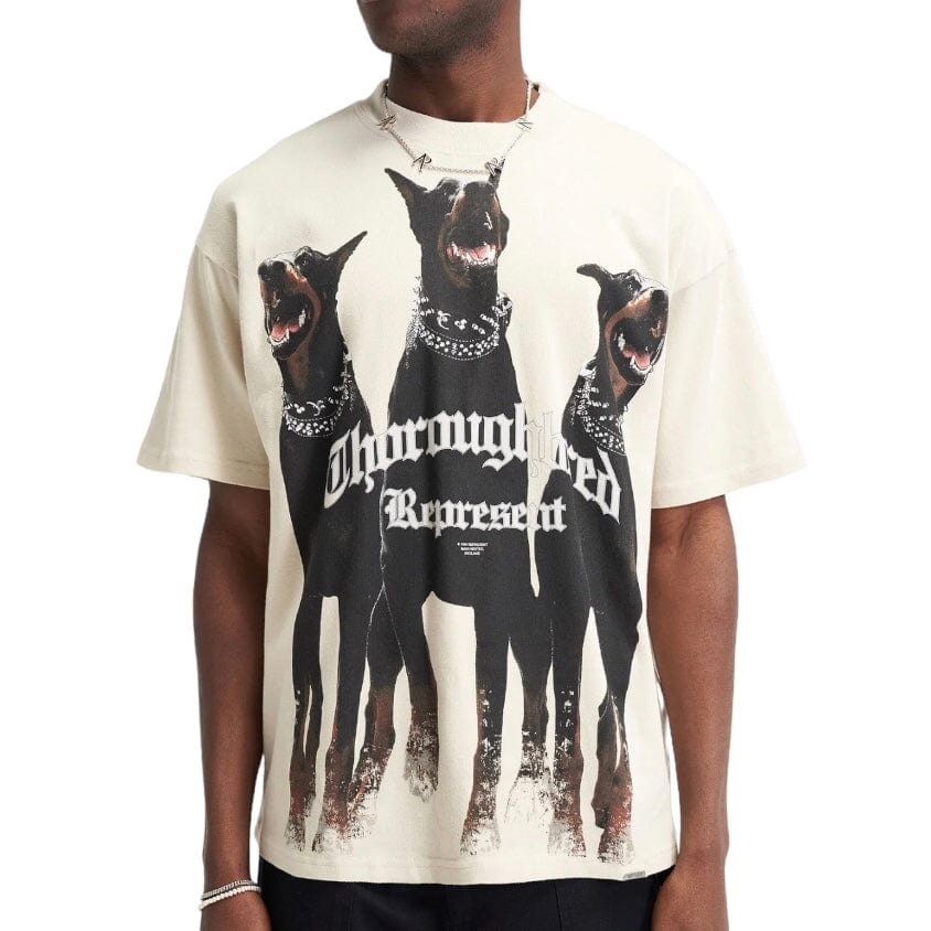 Represent Thoroughbred T Shirt (Vintage White) MLM499-02