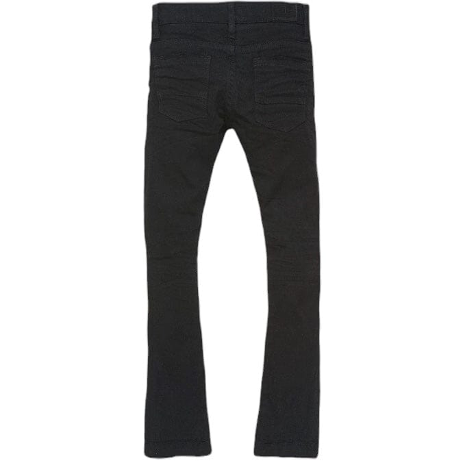 Boys Jordan Craig Stacked Tribeca Twill Pants (Black) JTF990RB