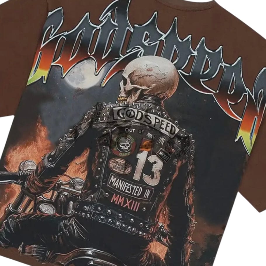 Godspeed Biker Nation Tee (Mocha)