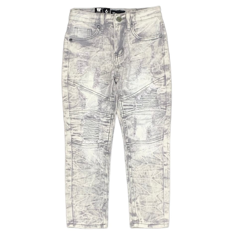 Kids Waimea Destroyed Jeans (Grey Wash) 8BM4887D