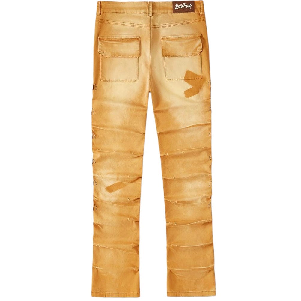 Hyde Park Crinkle Trouser (Gold)