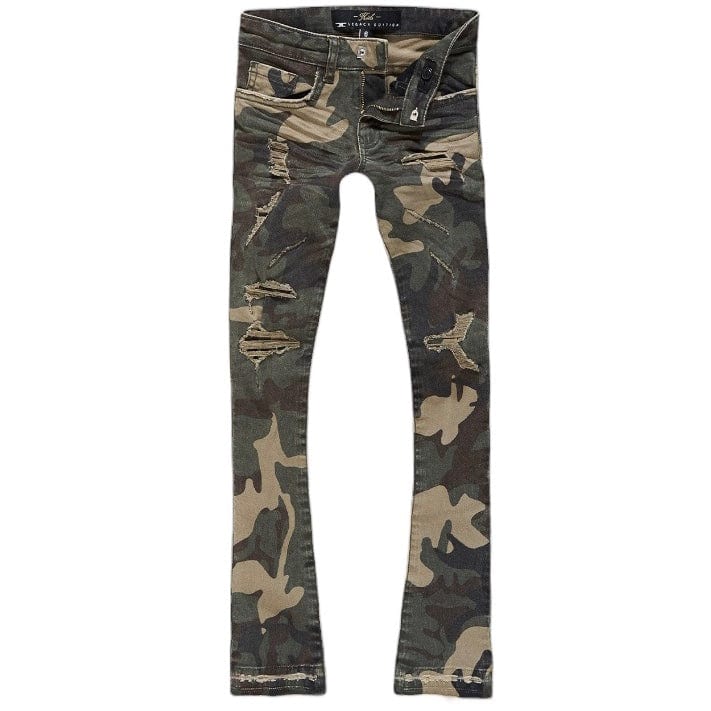 Kids Jordan Craig Stacked Tribeca Twill Pants (Woodland) JTF990RCK