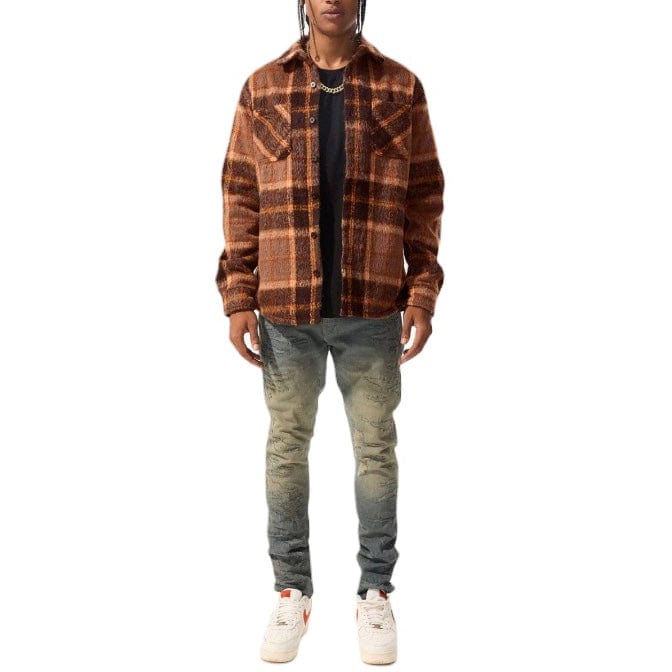 Jordan Craig Vandal Flannel Shacket (Brown) 2562