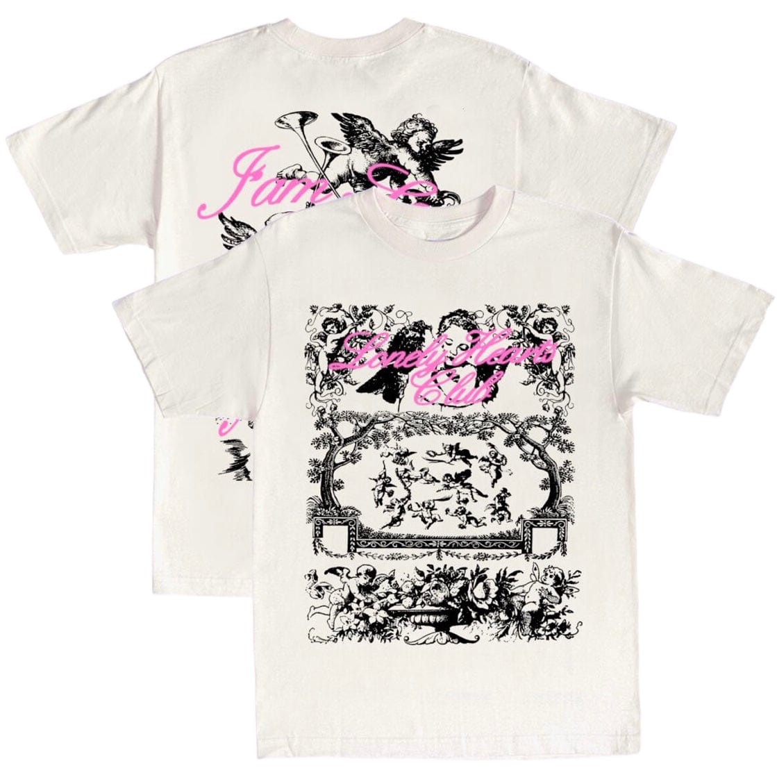 Lonely Hearts Club Heaven Awaits Me T Shirt (Bone) SST0126