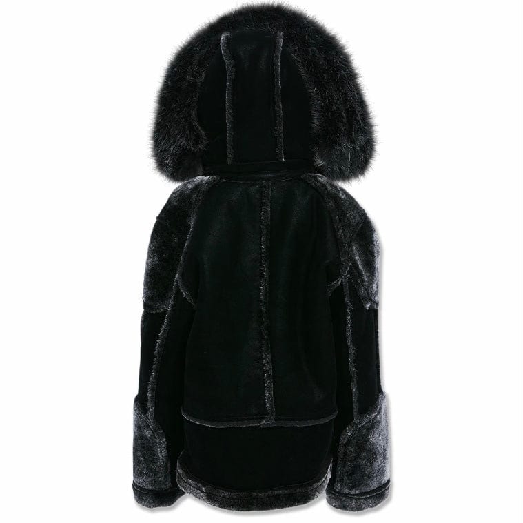 Kids Jordan Craig El Jefe Shearling Moto Jacket (Black) 91625K