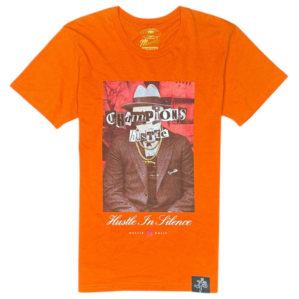 Hasta Muerte Silent Hustle Cappone Tee (Orange) HMTSHCORG