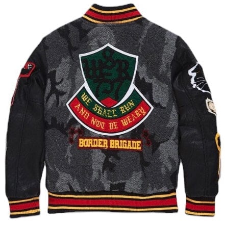 Boys Jordan Craig Hellcat Varsity Jacket (Black Camo) 91646B