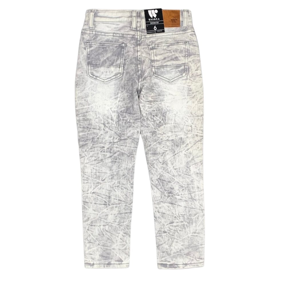 Kids Waimea Destroyed Jeans (Grey Wash) 8BM4887D