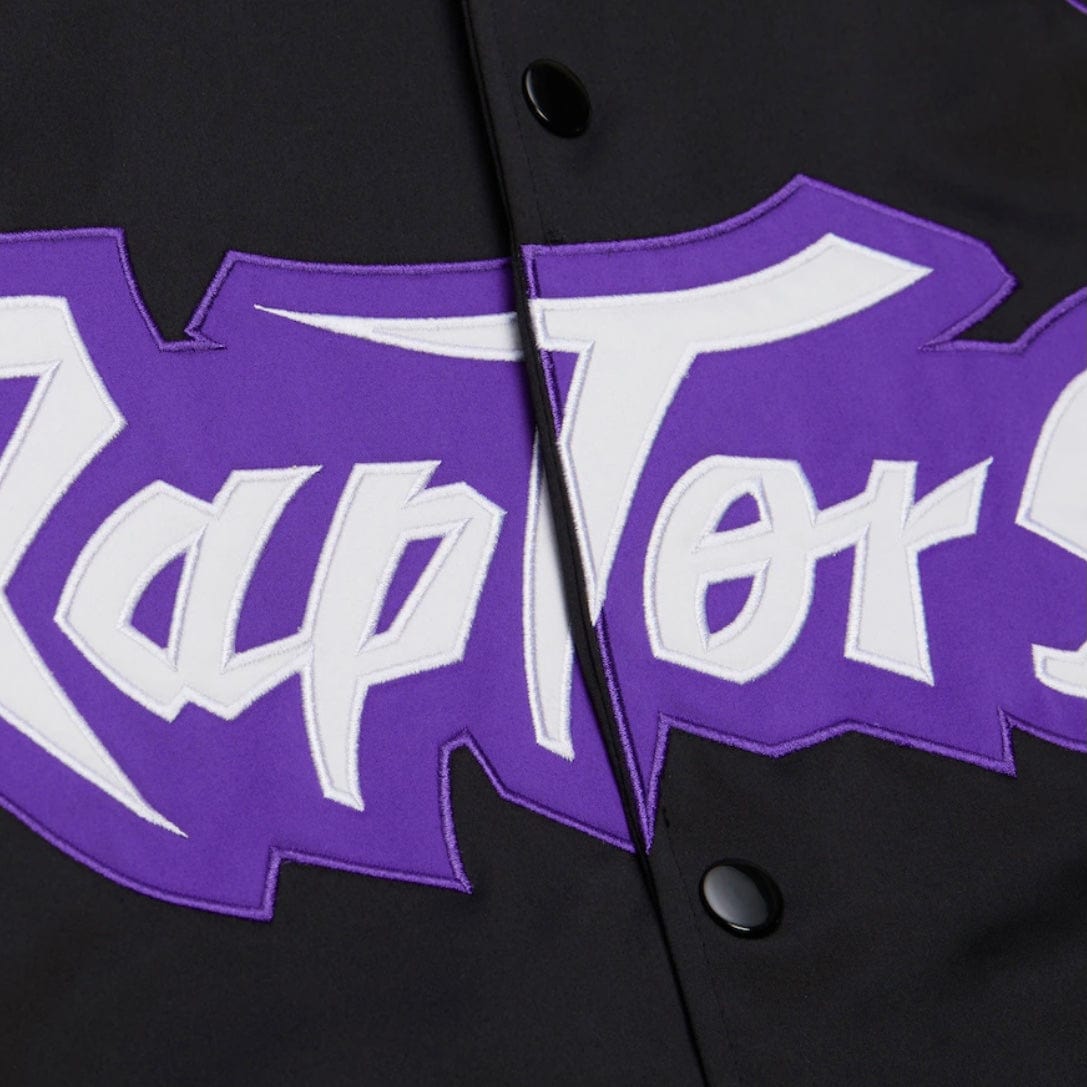 Mitchell & Ness Toronto Raptors Team Origins Satin Full-Snap Jacket (Black)