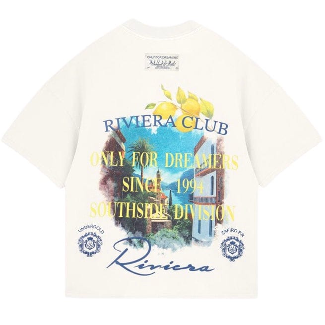 Undergold Riviera Colonial Boxy T Shirt (White)