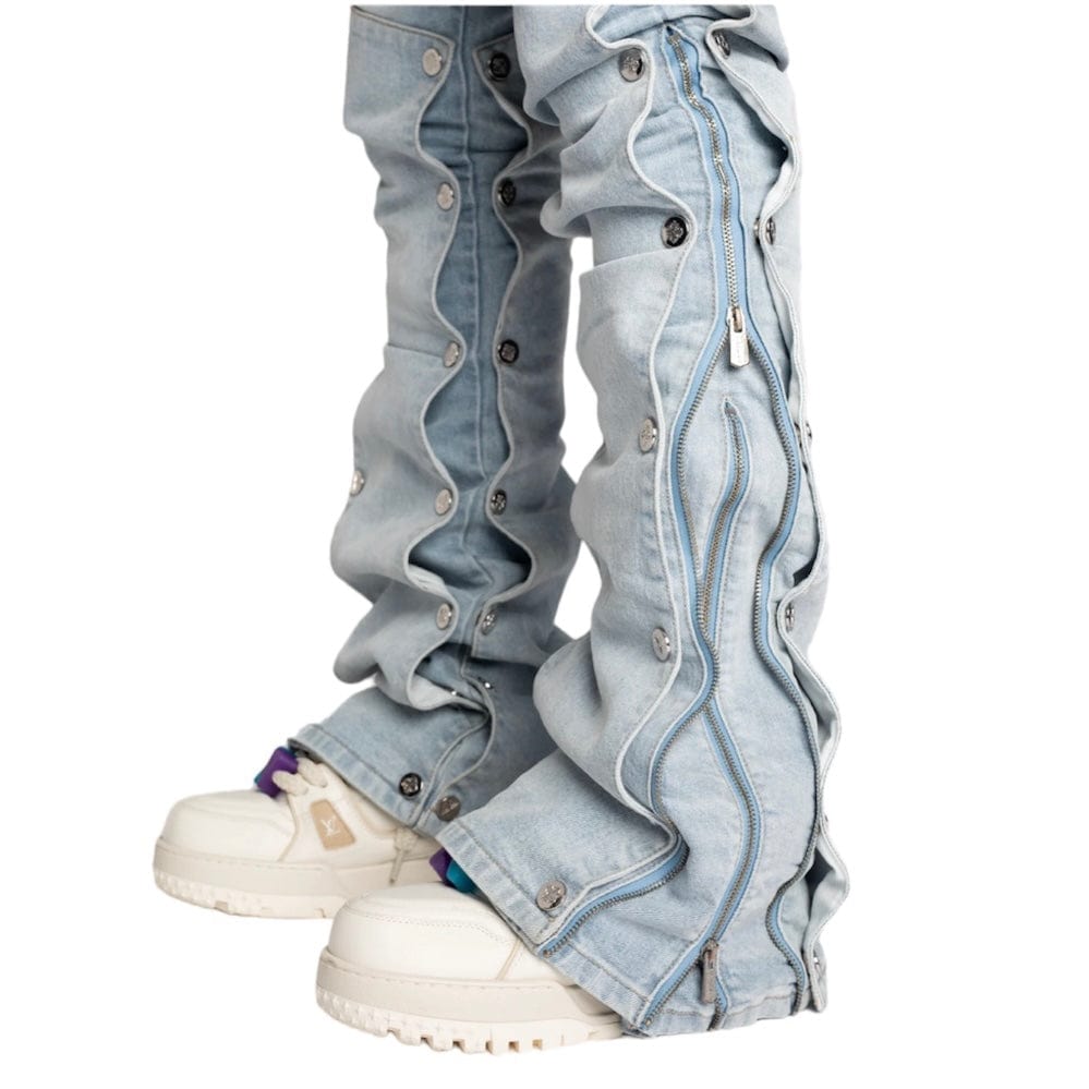 Guapi Aqua Blue Stacked Premium Denim (Aqua Blue) GUAP132