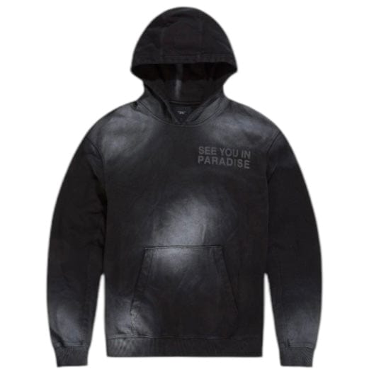 Jordan Craig Paradise Washed Pullover Hoodie (Vintage Black) 9117H