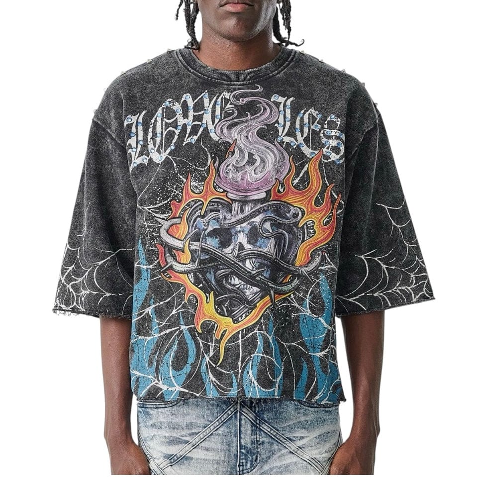 Taker Loveless Cropped T Shirt (Black) T5203