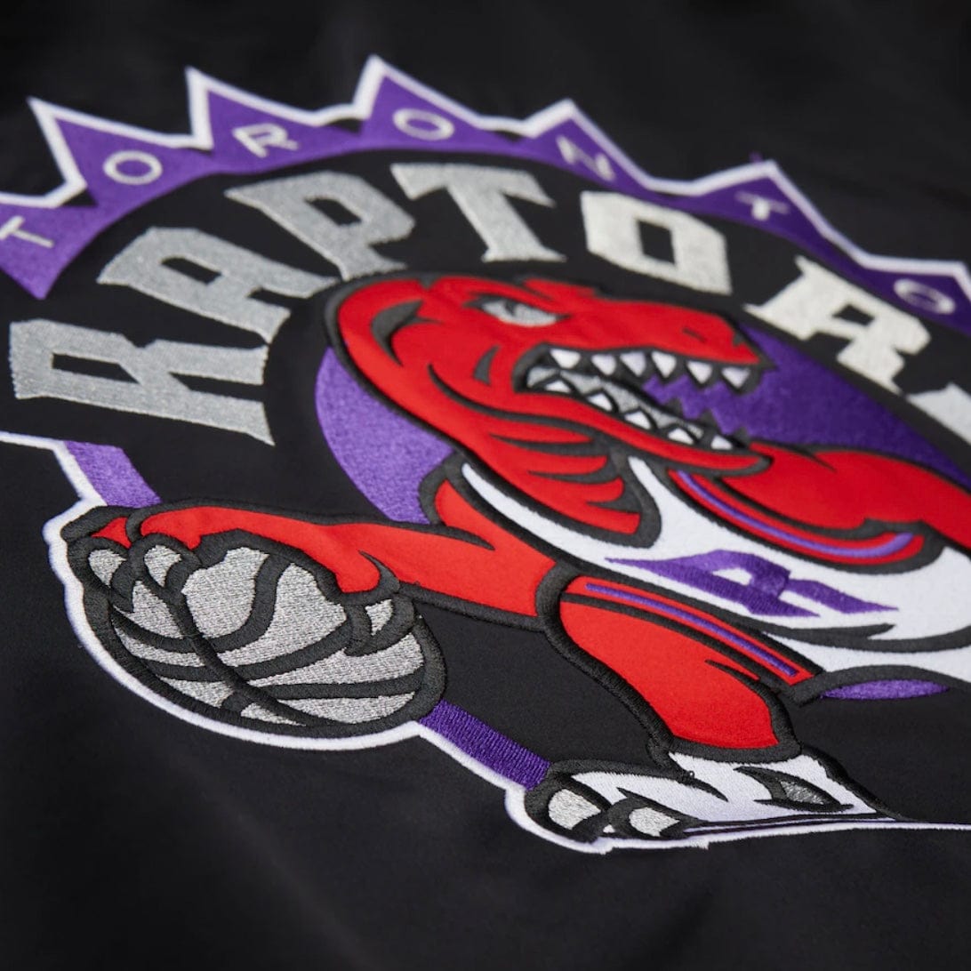 Mitchell & Ness Toronto Raptors Team Origins Satin Full-Snap Jacket (Black)