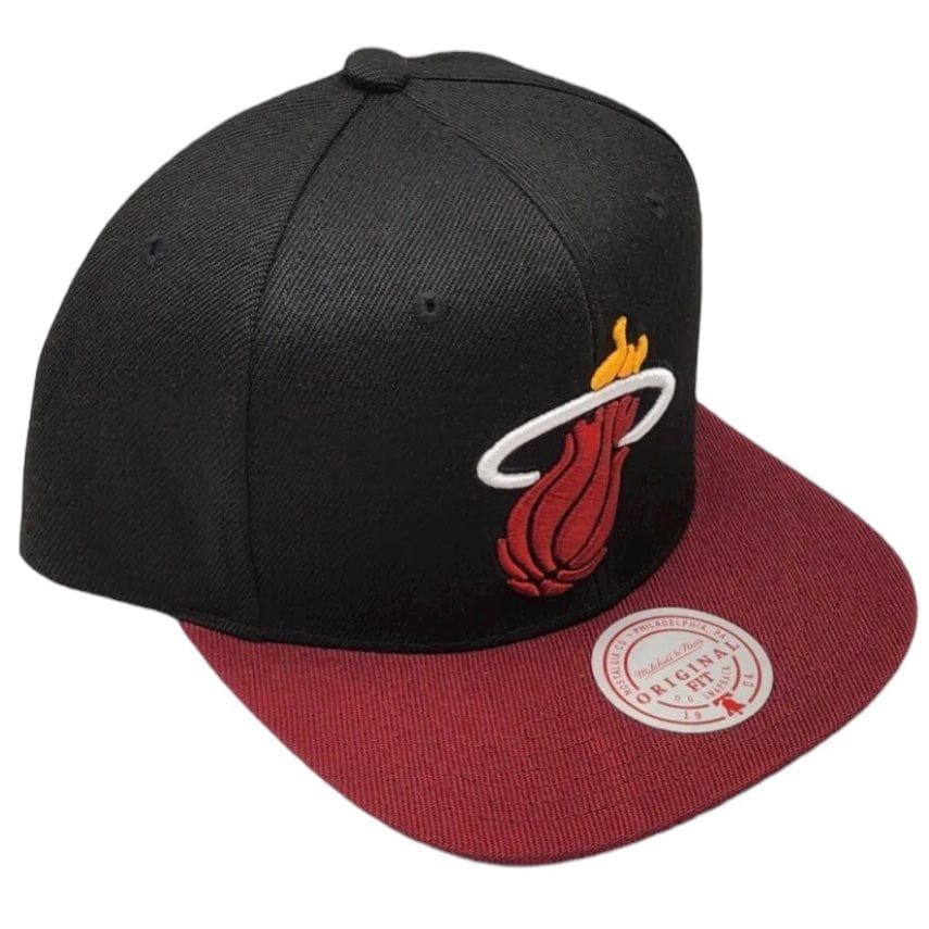 Mitchell & Ness Nba Miami Heat Core Basic Snapback (Black/Red)