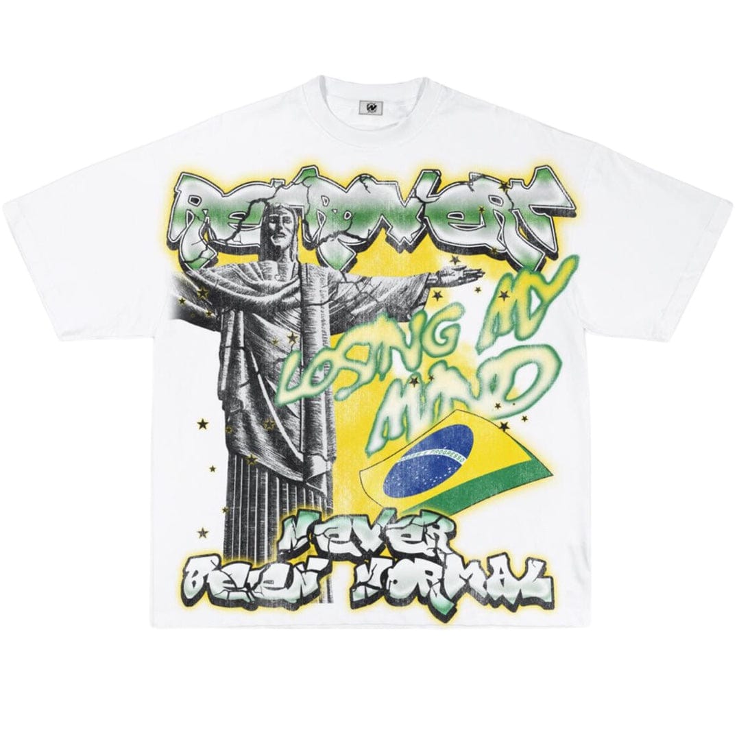 Retrovert Brazil Tee (White/Green)